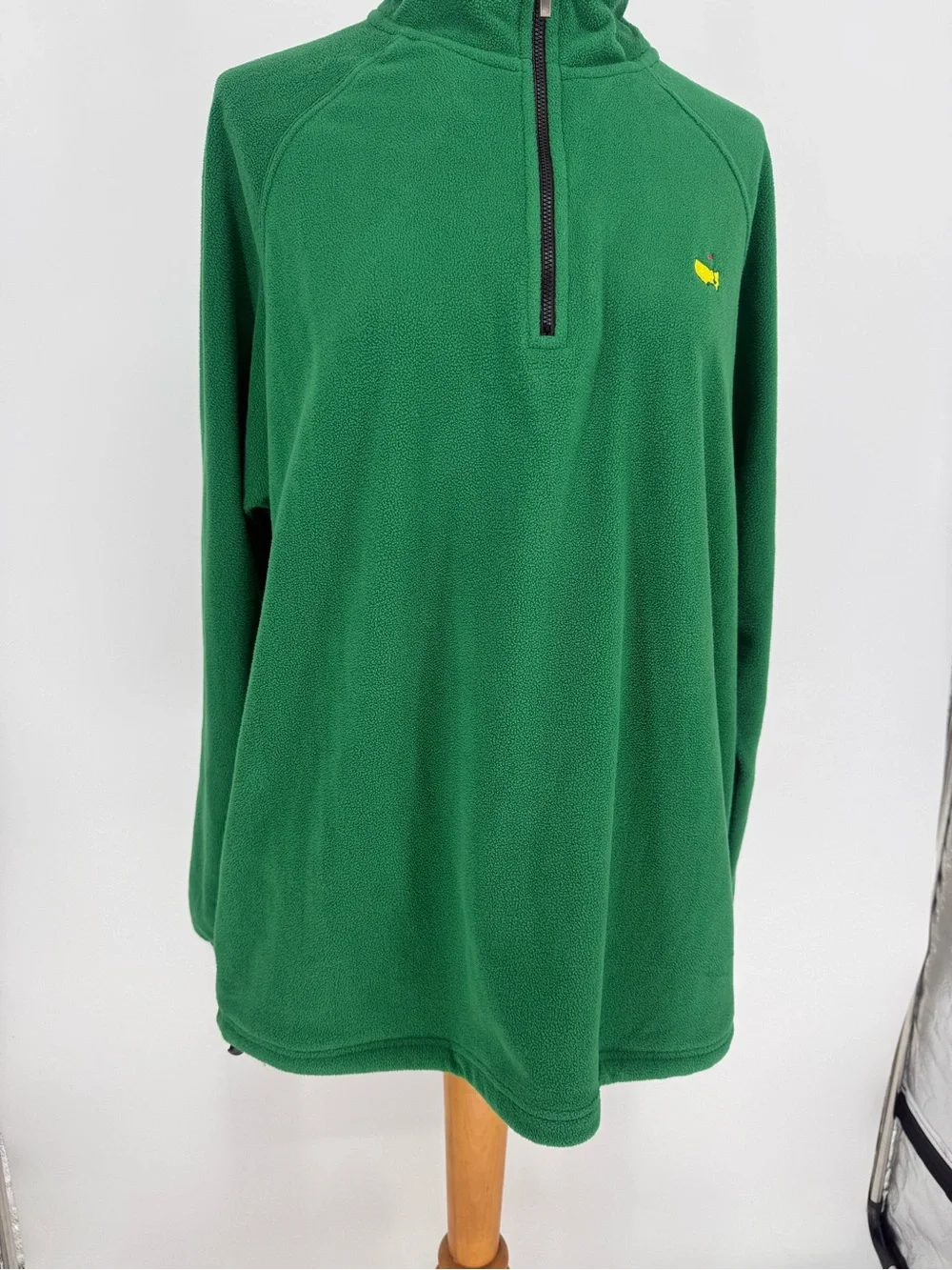 Masters Collection Classic Green Half-Zip Fleece Pullover size Large